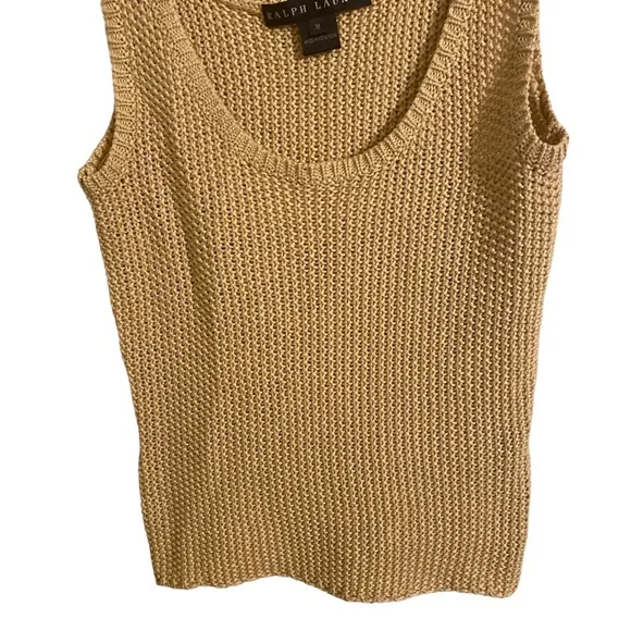 Ralph Lauren Black Label Knit Tank Top Medium - Picture 4 of 5